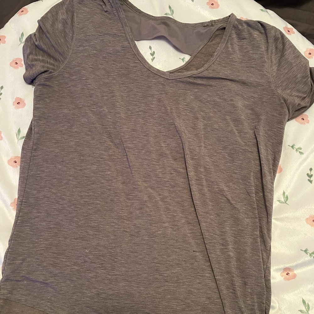 Under armour  gray shirt large